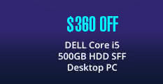 DELL Core i5 500GB HDD SFF Desktop PC