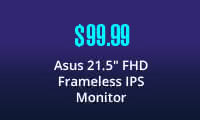 Asus 21.5" FHD Frameless IPS Monitor