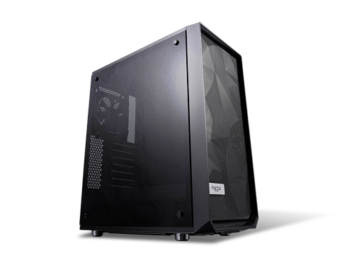Fractal Design Meshify C Black ATX High-Airflow Compact Dark Tint Tempered Glass Window Mid Tower Computer Case