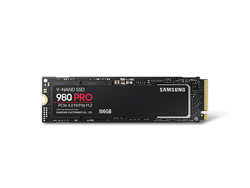 SAMSUNG 980 PRO M.2 2280 500GB PCI-Express Gen 4.0 x4, NVMe 1.3c Samsung V-NAND Internal Solid State Drive
