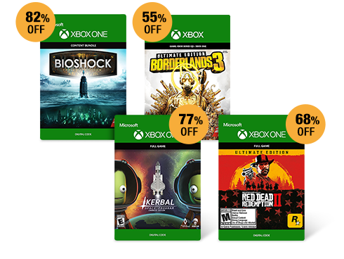 UP TO 82% OFF SELECT XBOX DIGITAL GAMES*