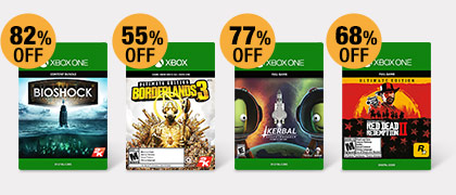 Up to 82% off Xbox Games