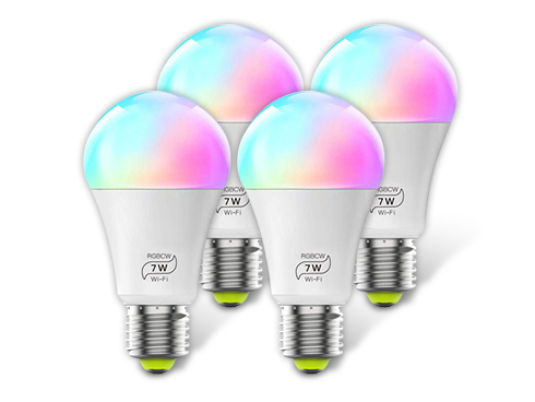 MagicLight Smart Light Bulb (60w Equivalent), A19 7W Multicolor 2700k-6500k Dimmable WiFi LED Bulb
