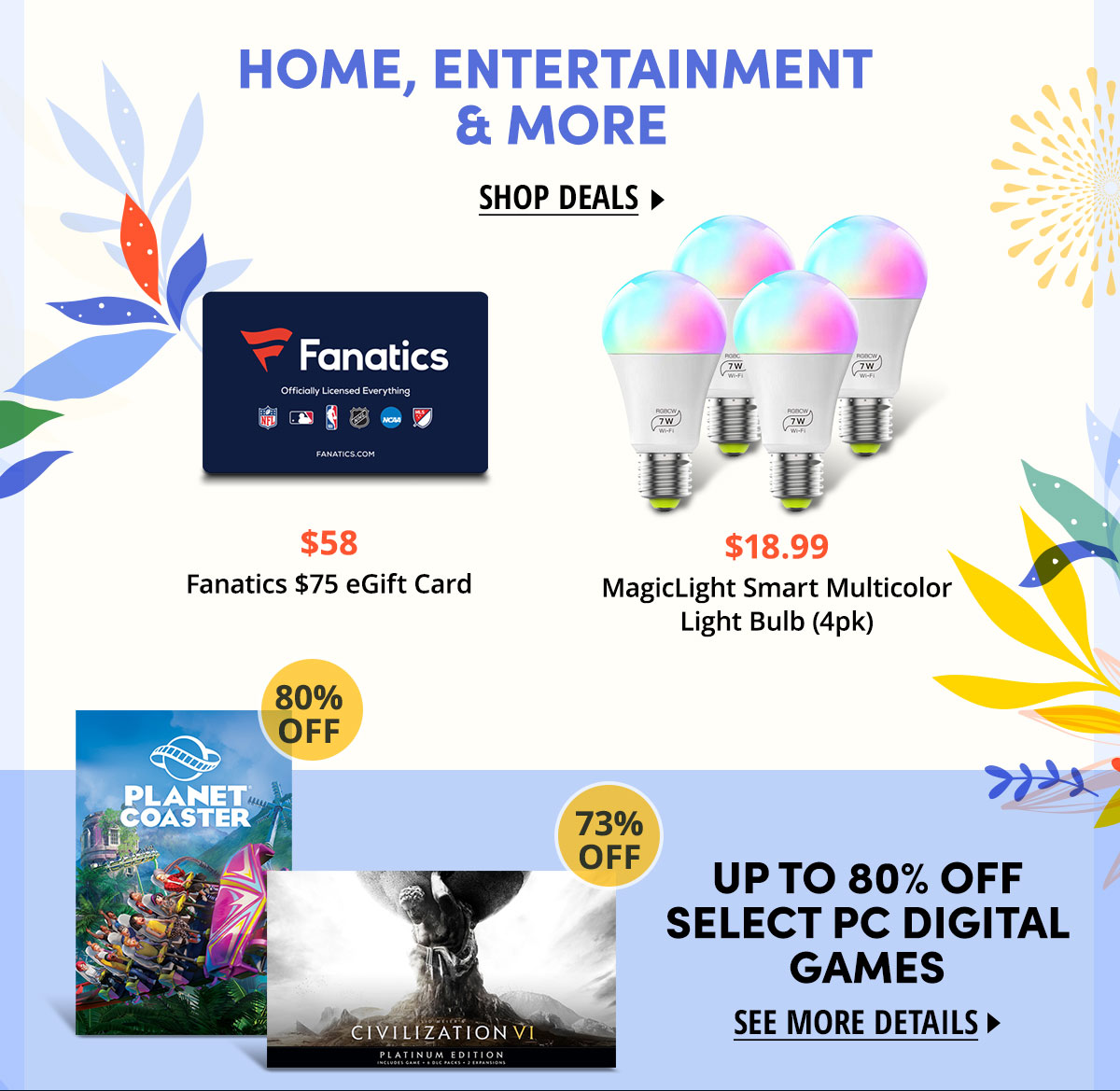 Home, Entertainment & More