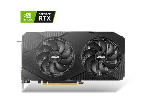 ASUS GeForce RTX 2060 Overclocked 6G GDDR6 Dual-Fan EVO Edition VR Ready HDMI DisplayPort DVI Graphics Card (DUAL-RTX2060-O6G-EVO)