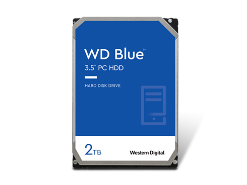 WD Blue 2TB Desktop Hard Disk Drive 5400 RPM SATA 6Gb/s 256MB Cache 3.5 Inch