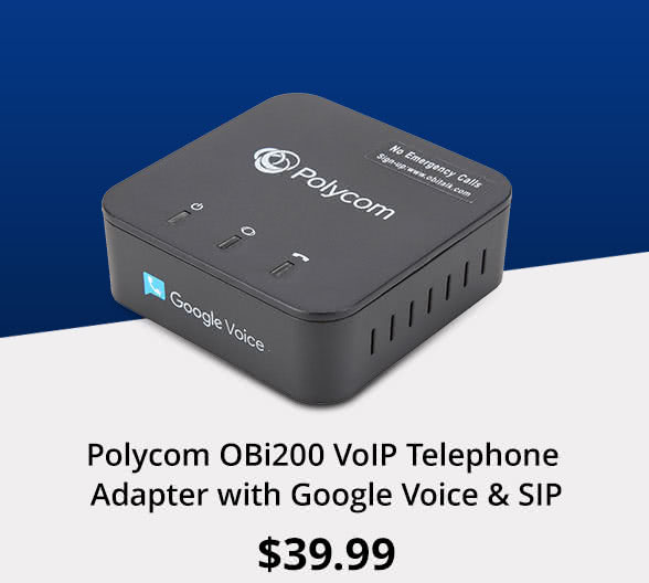 Polycom OBi200 VoIP Telephone Adapter with Google Voice & SIP