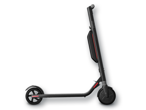 Refurbished: Ninebot KickScooter by Segway ES3, Folding Electric KickScooter, w/ External Battery, Dark Gray