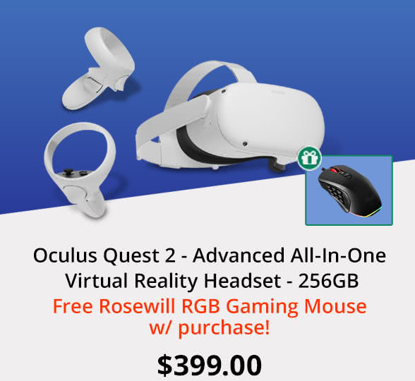 Oculus Quest 2 - Advanced All-In-One Virtual Reality Headset - 256GB