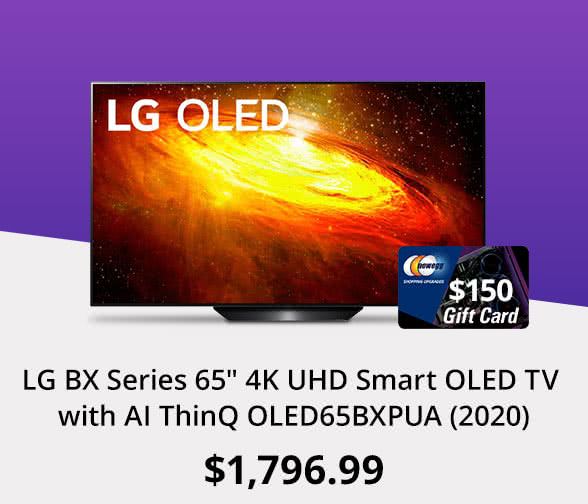 LG BX Series 65" 4K UHD Smart OLED TV with AI ThinQ OLED65BXPUA (2020)