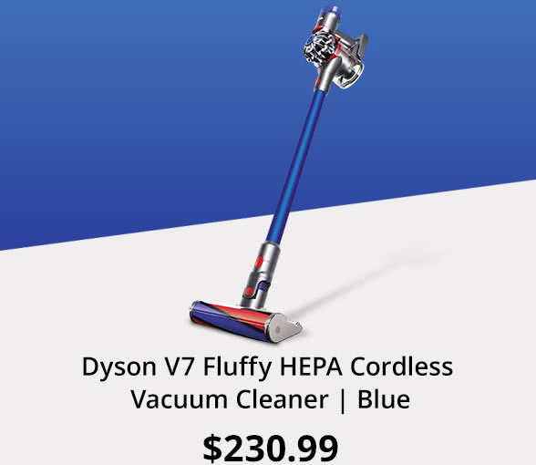 Dyson V7 Fluffy HEPA Cordless Vacuum Cleaner | Blue