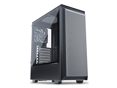 Phanteks Eclipse P300A High Airflow Full-Metal Mesh Design, Compact ATX Mid-Tower, 120mm Black Case Fan, Black
