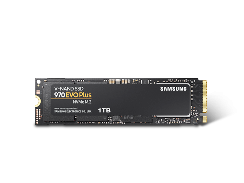 SAMSUNG 970 EVO PLUS M.2 2280 1TB PCIe Gen 3.0 x4, NVMe 1.3 V-NAND 3-bit MLC Internal Solid State Drive