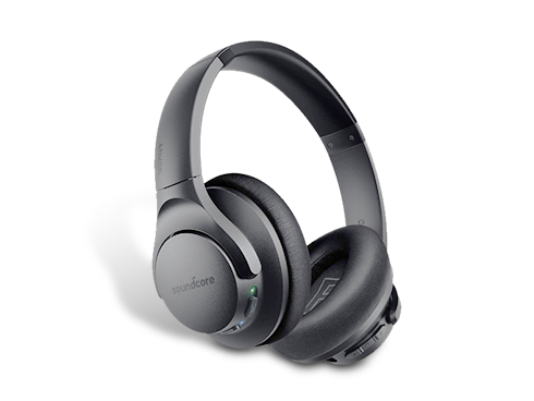 Anker Soundcore Life Q20 Hybrid Active Noise Cancelling Headphones, Wireless, 40H Playtime, Hi-Res Audio, Deep Bass, Memory Foam Ear Cups and Headband