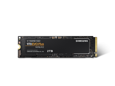SAMSUNG 970 EVO PLUS M.2 2280 2TB PCIe Gen 3.0 x4, NVMe 1.3 V-NAND 3-bit MLC Internal Solid State Drive