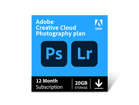 Adobe Creative Cloud Photography Plan 20GB (1-User) (1-Year Subscription) - Mac, Windows, Digital