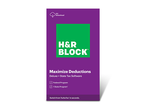 H&R BLOCK Tax Software Deluxe + State 2020 Windows - Download
