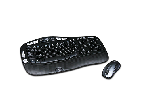 Logitech MK550 2.4 GHz Wireless Wave Keyboard and Mouse Combo - Black