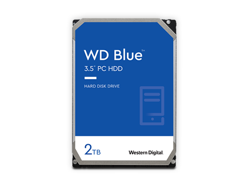 WD Blue 2TB Desktop Hard Disk Drive - 5400 RPM SATA 6Gb/s 256MB Cache 3.5 Inch