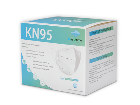 Blue Arrow KN95 Protective Mask, 30 pcs per Box