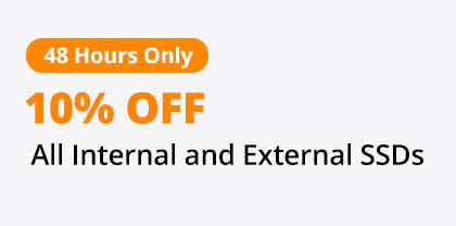 48 Hours Only -- 10% Off All Internal & External SSDs*