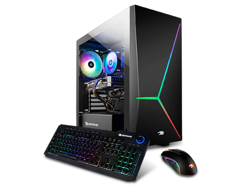 iBUYPOWER Slate 4 163A AMD Ryzen 5 3600, Radeon RX 580, 16GB DDR4, 1TB HDD, 240GB SATA SSD, Windows 10 Home Gaming Desktop