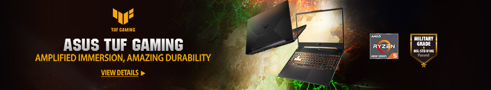 ASUS TUF Gaming, Amplified Immersion Amazing Durability