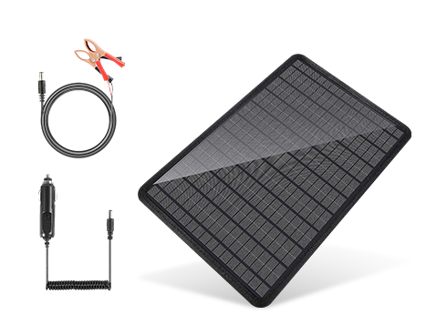 Abeden 12 Volts 10 Watts Portable Solar Battery Charger