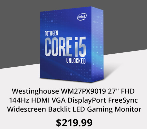 Westinghouse WM27PX9019 27" FHD 144Hz HDMI VGA DisplayPort FreeSync Widescreen Backlit LED Gaming Monitor