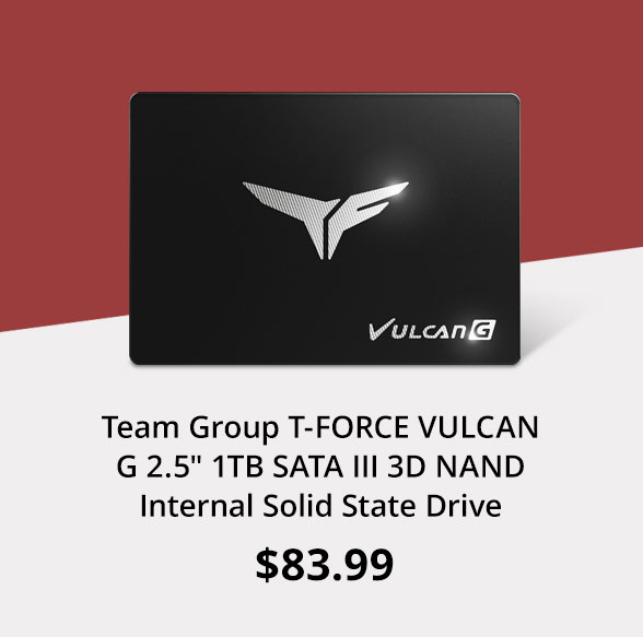 Team Group T-FORCE VULCAN G 2.5" 1TB SATA III 3D NAND Internal Solid State Drive