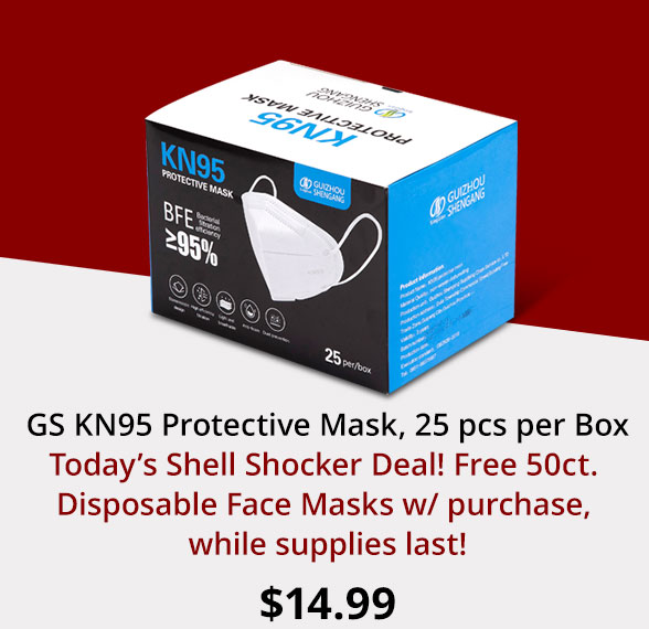 GS KN95 Protective Mask, 25 pcs per Box