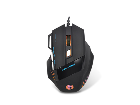 A868 Fantastic Alternating Light USB 2.0 7-Button Wired Game Mouse Black