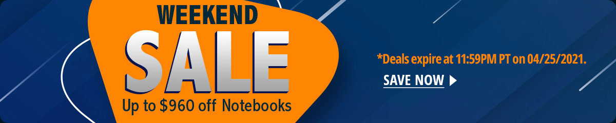 Weekend Sale - Up to $960 off notebooks