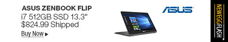 Newegg Flash - ASUS ZenBook Flip i7 512GB SSD 13.3"