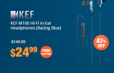 KEF M100 Hi-Fi In-Ear Headphones (Racing Blue)