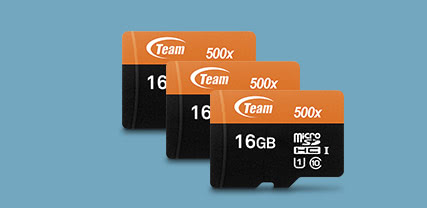 Combo: 3x - Team 16GB microSDHC UHS-I/U1 Class 10 Memory Card with Adapter, Speed Up to 80MB/s