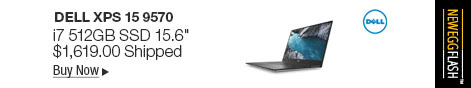 Newegg Flash - Dell XPS 15 9570 i7 512GB SSD 15.6"