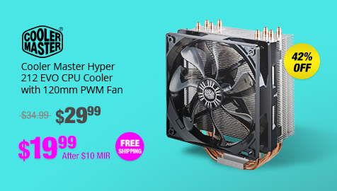 Cooler Master Hyper 212 EVO CPU Cooler with 120mm PWM Fan