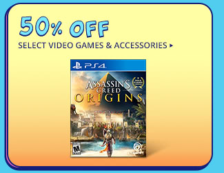 50% OFF SELECT VIDEO GAMES & ACCESSORIES*