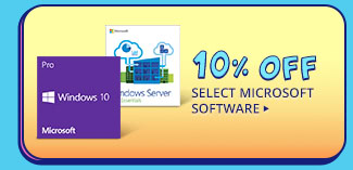 10% OFF SELECT MICROSOFT SOFTWARE*