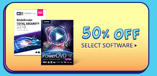 50% OFF SELECT SOFTWARE*