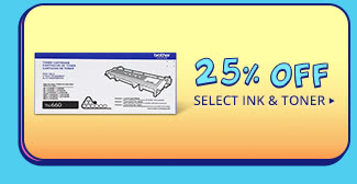 25% OFF SELECT INK & TONER*