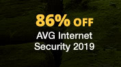 86% Off AVG Internet Security 2019