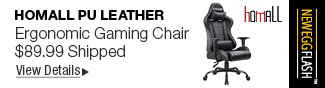 Newegg Flash - Homall PU Leather Ergonomic Gaming Chair