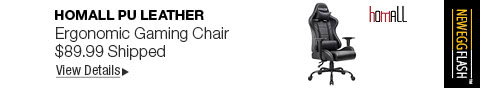 Newegg Flash - Homall PU Leather Ergonomic Gaming Chair