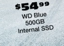 $54.99 WD Blue 500GB Internal SSD