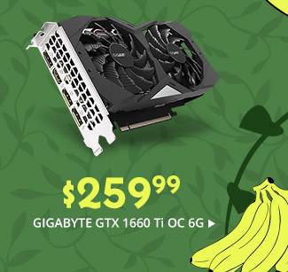 $259.99 GIGABYTE RTX 1660 Ti OC 6G