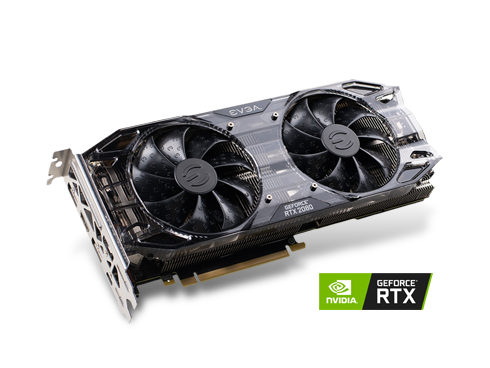 EVGA GeForce RTX 2080 BLACK EDITION GAMING, 08G-P4-2081-KR, 8GB