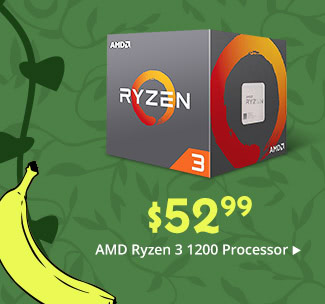 $52.99 AMD Ryzen 3 1200 Processor