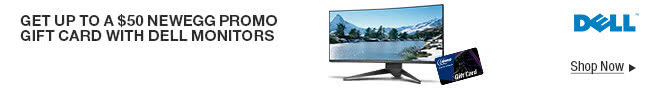 Dell - Get up to a $50 Newegg Promo Gift Card With Dell Monitors